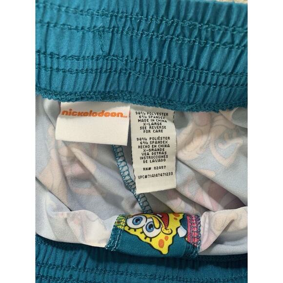 Nickelodeon Shorts Mens Blue All Over Print Stretch Lightweight XL - Picture 4 of 4